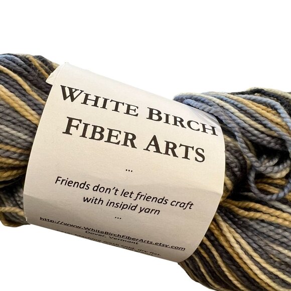 White Birch Fiber Arts Hand-Dyed Yarn 400 Yards 100g US 0-2 - Picture 4 of 10